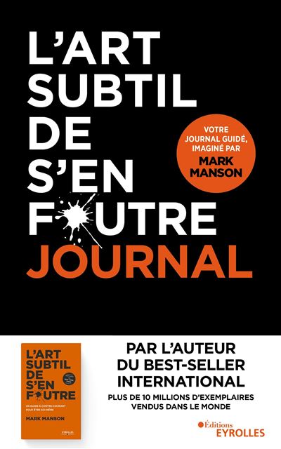 L art subtil de s en foutre journal broché Mark Manson Livre