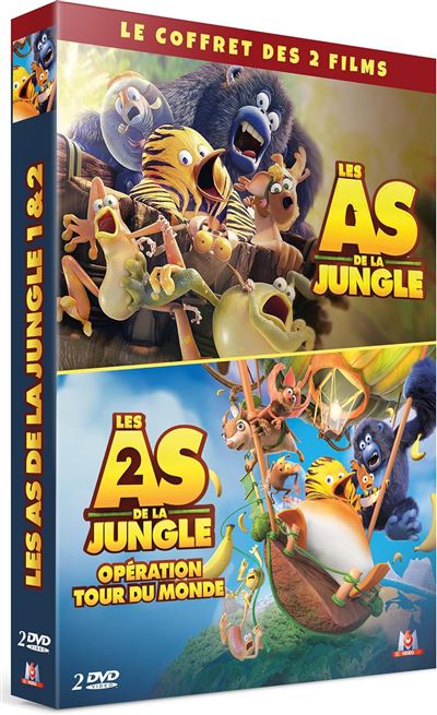 Coffret Les As de la jungle Les As de la jungle 2 Opération tour du