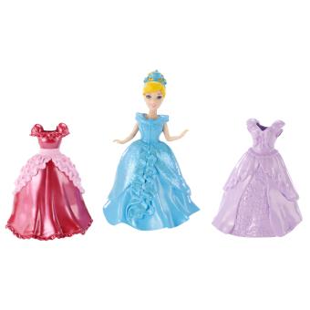 Magiclip disney princesse cendrillon et robe à paillettes mattel chez toys