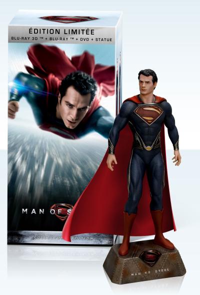 Man of Steel Coffret Edition Limitée Combo Blu-Ray 3D + 2D + Statue