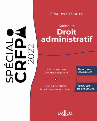 Preuves Crites Du Crfpa Sp Cialit Droit Administratif E D