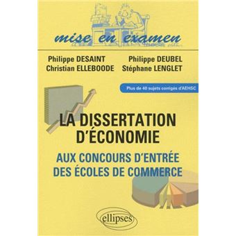Dissertation corrig economie