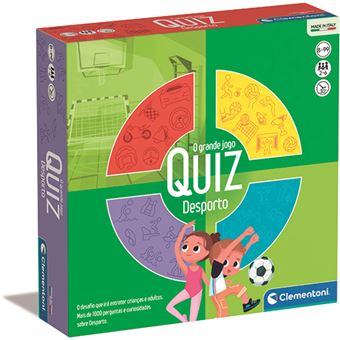 Jogo De Tabuleiro O Grande Jogo Quiz Desporto Clementoni Jogo De