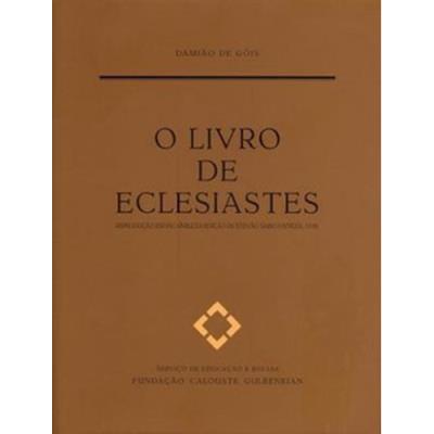 O Livro De Eclesiastes Edi O Cartonado Gois Damiao Compra