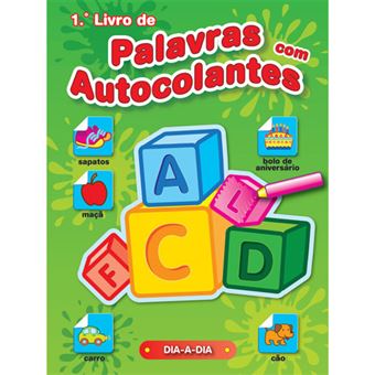 1º Livro de Palavras Autocolantes Dia a dia Cartonado Vários