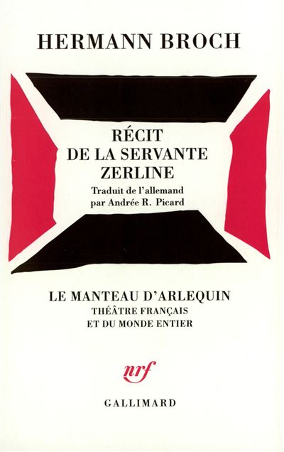 Récit de la servante Zerline Hermann Broch Andrée R Picard Achat