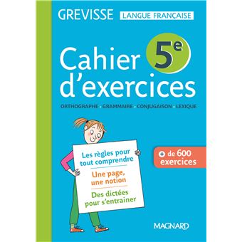 Cahier Grevisse E Cahier De L L Ve Broch Myriam Dufour