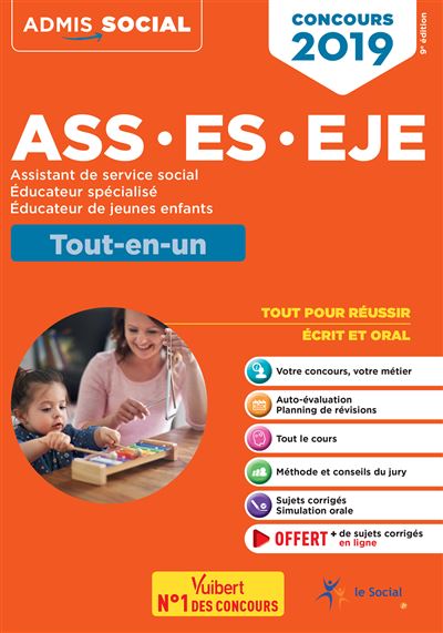 Concours ASS ES EJE Tout en un Concours 2019 broché Isabelle