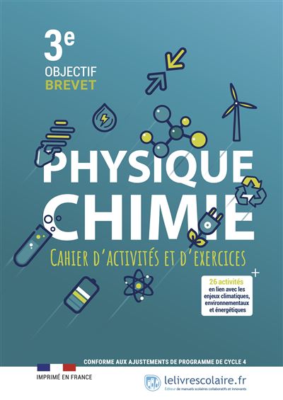 Cahier Physique Chimie E Edition Broch