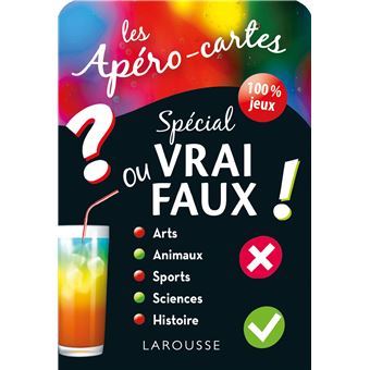 Apéro cartes spécial VRAI ou Faux ou les DEUX Collectif Achat Livre