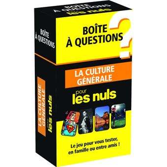 Pour Les Nuls Bo Te Question La Culture G N Rale Pour Les Nulsed