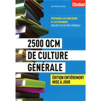 Qcm De Culture Generale Broch Jean Michel Oullion Achat