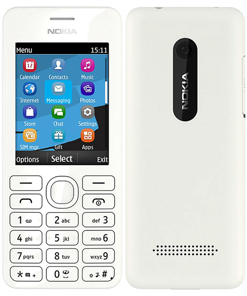 Nokia 206 Dual SIM (White), Telemóvel . Comprar na Fnac.pt