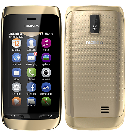 Nokia Asha 308 Dual Sim Gold Telemóvel Comprar Na Fnacpt 