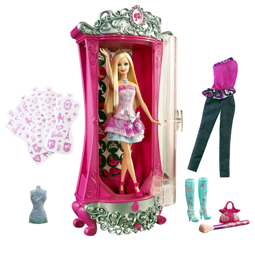 Mattel Barbie Armoire paillettes magiques pour 60