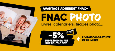 moins 5% offert et livraison gratuite sur tout le site Fnac Photo