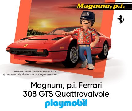 PLAYMOBIL Magnum, p.i. - Ferrari 308 GTS Quattrovalvole, Jouets de