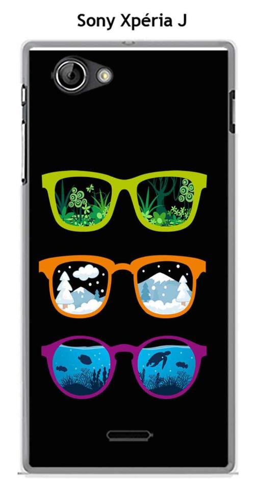 Coque Sony Xpéria J design Lunettes