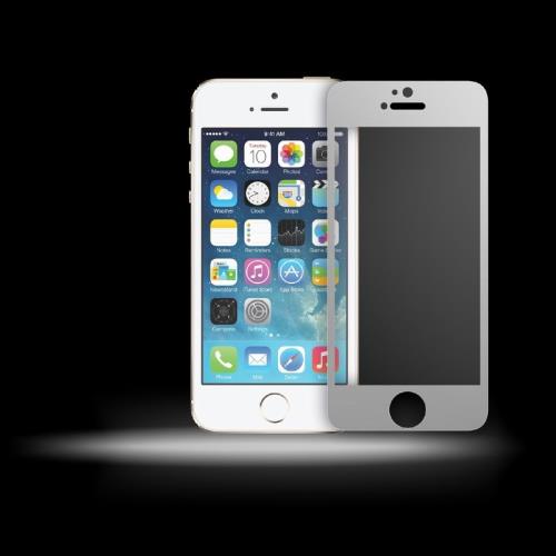 Film en verre trempé 9H contours miroir iPhone 5/5S/SE