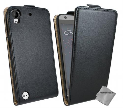 Housse etui coque pochette PU cuir fine pour HTC Desire 650 - NOIR