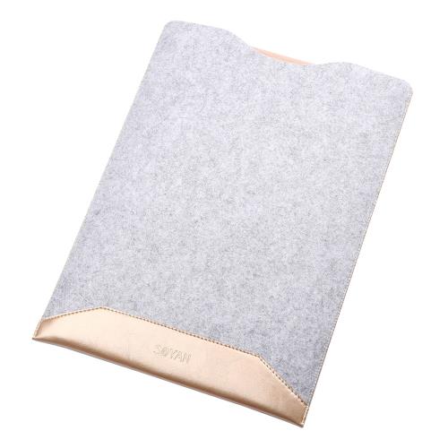 Coque SOYAN 2-en-1 Anti-rayures Poche et Mouse Pad pour MacBook 12 pouces avec Retina Display - Gold