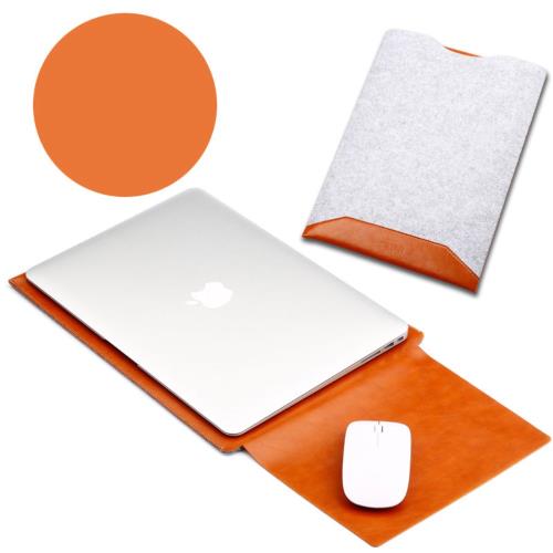 Sacoche SOYAN PU [rotective Poche avec Mouse Pad pour MacBook 12 pouces avec Retina Display - Marron