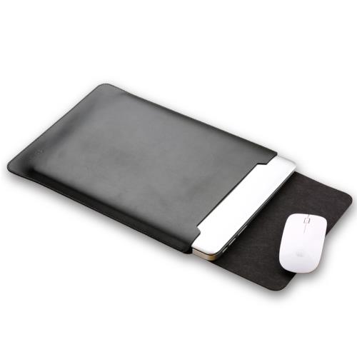 Sacoche SOYAN Poche avec Mouse Pad pour MacBook 12 pouces avec Retina Display (2015) - Noir