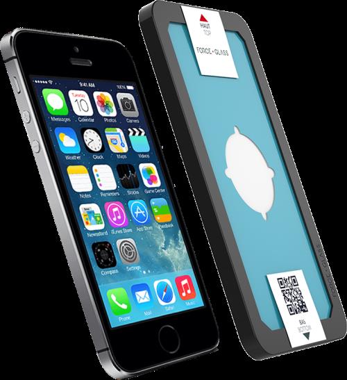 Protection d'écran Force Glass en verre trempé Originale pour iPhone 5/5S/SE