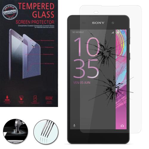 1 Film Vitre Verre Trempé de protection d'écran pour Sony Xperia E5 - TRANSPARENT