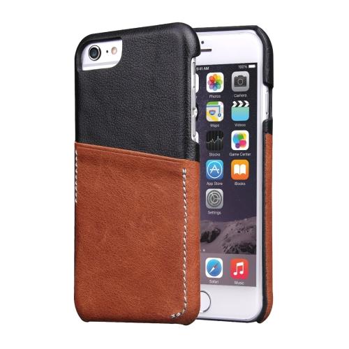 iPhone 6 & 6s Coque Cuir PU Marron Effet Peau Rangement Porte Cartes ALS15245