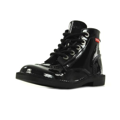 Bottines Kickers Kick Col Noir Vernis Perm Noir 35