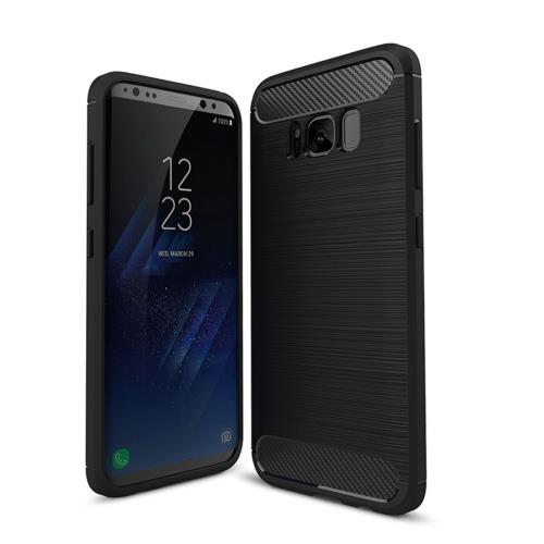 Coque de protection brossée haut de gamme Carbon Fiber Samsung Galaxy S8 4G 2017 - Accessoires pochette XEPTIO© : Exceptional case …