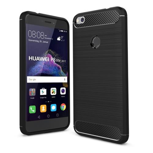 Coque de protection brossée haut de gamme Carbon Fiber Huawei P8 LITE 2017 - Accessoires pochette XEPTIO© : Exceptional case
