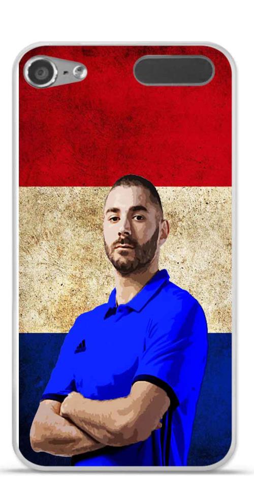 Coque TPU gel souple Apple iPod Touch 5 design Benzema & Drapeaux