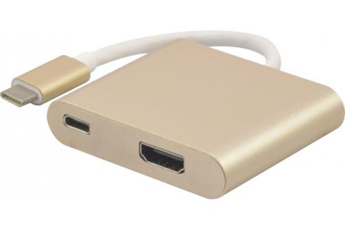 Adaptateur USB 3.1 Type-c Vers HDMI + Charge par Type-c