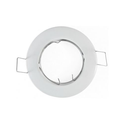 Support Spot Led Fixe Rond D78 Finition Blanc
