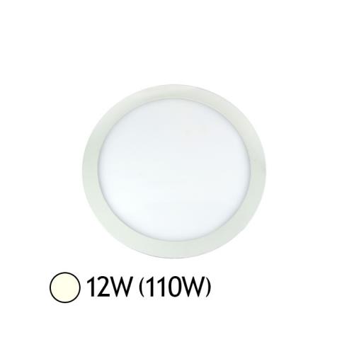 Plafonnier LED 12W (110W) encastrable D169 Blanc jour 4000°K
