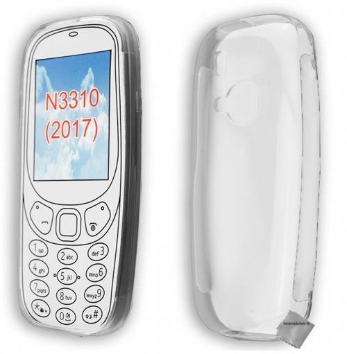 Housse etui coque gel fine pour Nokia 3310 (2017) avec film ecran - TRANSPARENT TPU