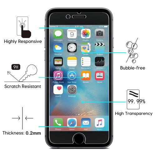 CABLING® iPhone 7 Protection écran en Verre Trempé , Film Protection d'écran en Verre Trempé pour iPhone 7