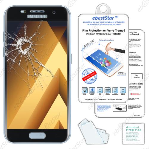 ebestStar ® pour Samsung Galaxy A5 2017 A520F - Film écran VERRE Trempé INCURVE anti casse anti-rayures, protection intégrale, Couleur Noir [Dimensions PRECISES de votre appareil : 145 x 71 x 7.8 mm, écran 5.2'']