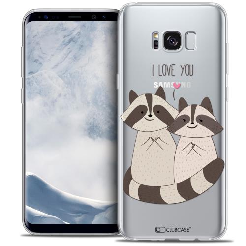 Caseink - Coque Housse Etui Samsung Galaxy S8 (G950) [Crystal Gel Motif HD Collection Sweetie Design Racoon Love - Souple - Ultra Fin ]