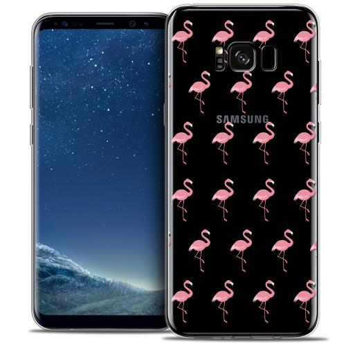 Caseink - Coque Housse Etui Samsung Galaxy S8+/ Plus (G955) [Crystal Gel Motif HD Collection Pattern Design Les flamants Roses - Souple - Ultra Fin ]