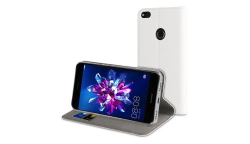 Muvit Etui Folio Stand Blanc Pour Huawei P8 Lite 2017