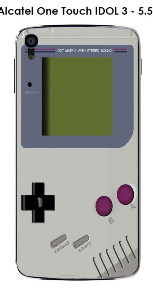 Coque Alcatel OneTouch IDOL 3 - 5.5" design Game Boy Glacier Gray