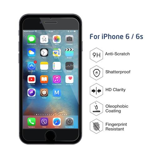 CABLING® Film vitre de protection écran iPhone 6/6S ( 4,7 pouces) en verre trempé haute transparence pour une protection optimal de votre téléphone iphone 6/6S (4.7)