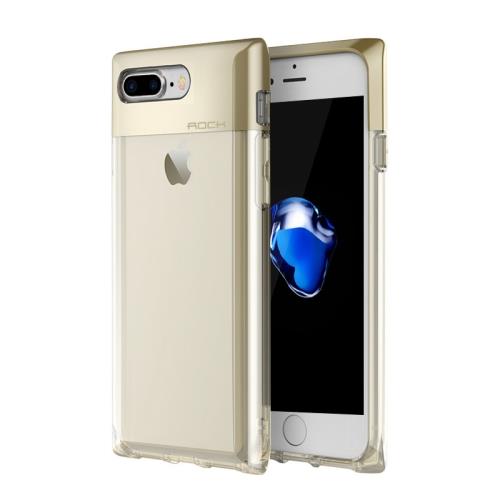 iPhone 7 Plus Coque Protection Plastique Doré Combinaison Rock Led