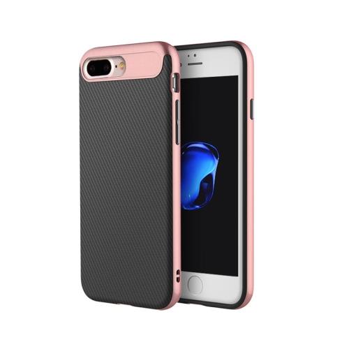 iPhone 7 Plus Coque Protection Plastique Rose Combinaison Texturé Rock