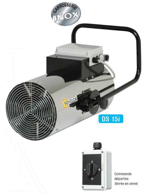 Sovelor - Chauffage air pulsé suspendu électrique inox 380V~3 50 Hz 15 kW - DS15I