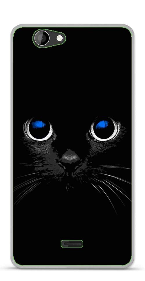 Coque TPU gel souple Wiko Highway Signs design Chat noir