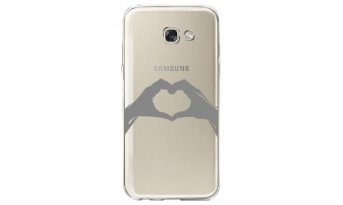 Coque souple pour Samsung Galaxy A5-2017 SM-A520F avec impression Motifs mains en forme de coeur